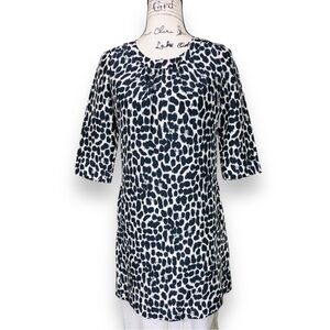 Kate Spade New York Silk Shift Dress Leopard Print